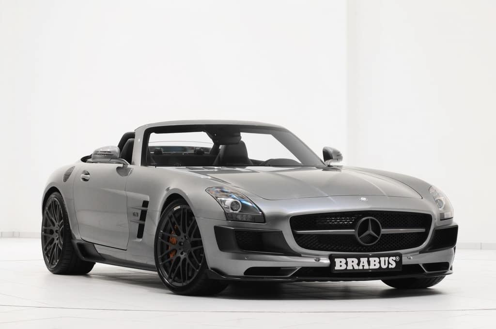 Like the massive power it already has wasn't enough the Mercedes SLS AMG