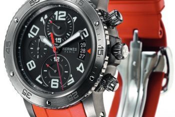 Hermès Clipper Chronograph 44mm Titanium Watch
