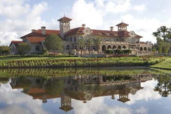 The completed clubhouse at the TPC Sawgrass in Ponte Vedra Beach