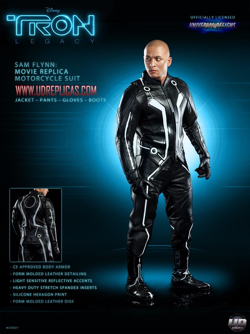 Limited edition TRON motorcycle suits 2