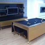 Koralturk Flap Table Luxury Gold Dining Pool Table 2