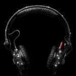 Crystal Rocked Sennheiser black Swarovski headphones 2