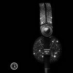 Crystal Rocked Sennheiser black Swarovski headphones 3