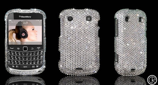Crystal Rocked BlackBerry Bold 9900 Swarovski case 1