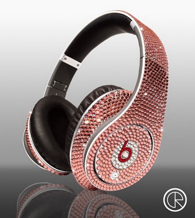 Dr Dre Beats Studio Headphones Swarovski Light Rose 3