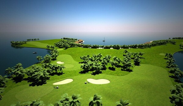 Floating Golf Course in Maldives 1