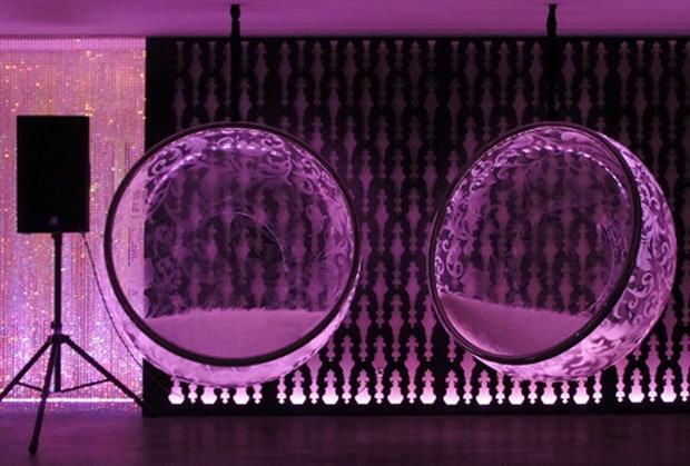 LED illuminated Bubble Chairs by Rousseau 4