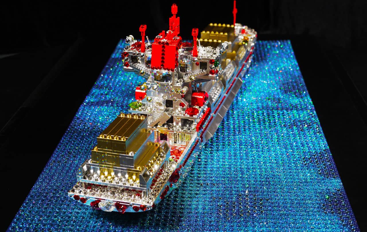 Love to the Rescue LEGO Sculpture 4