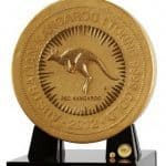 1 Tonne Gold Kangaroo Coin 2
