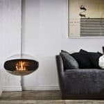 Cocoon Aeris contemporary hanging fireplace 2