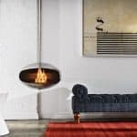 Cocoon Aeris contemporary hanging fireplace 5