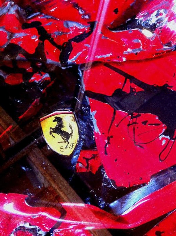 Crashed Ferrari Coffee Table by Molinelli Designs 7