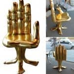 Gold Hand and Foot Chair 1