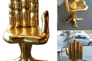 Gold Hand and Foot Chair 1