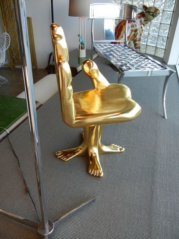 Gold Hand and Foot Chair 4