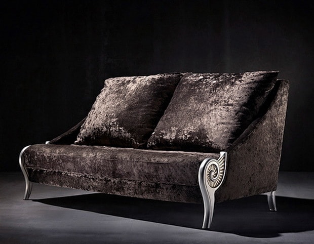 Velvet Sofas and Loveseats by Coleccion Alexandra 4