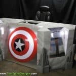 Avengers movie themed desk 2