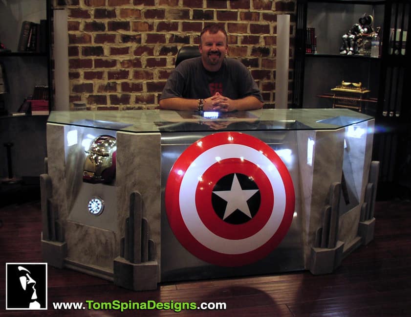 Avengers movie themed desk 7