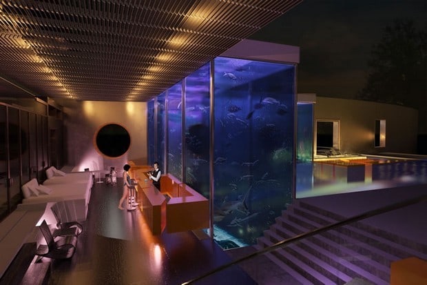 Pool and aquarium complex by Okeanos 2