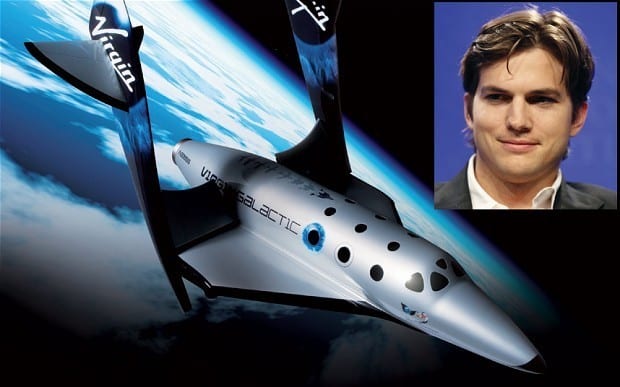 Ashton Kutcher Virgin Galactic 1