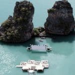 Floating movie theater Thailand 1