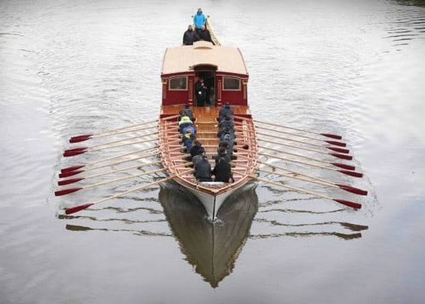 Gloriana royal barge 1