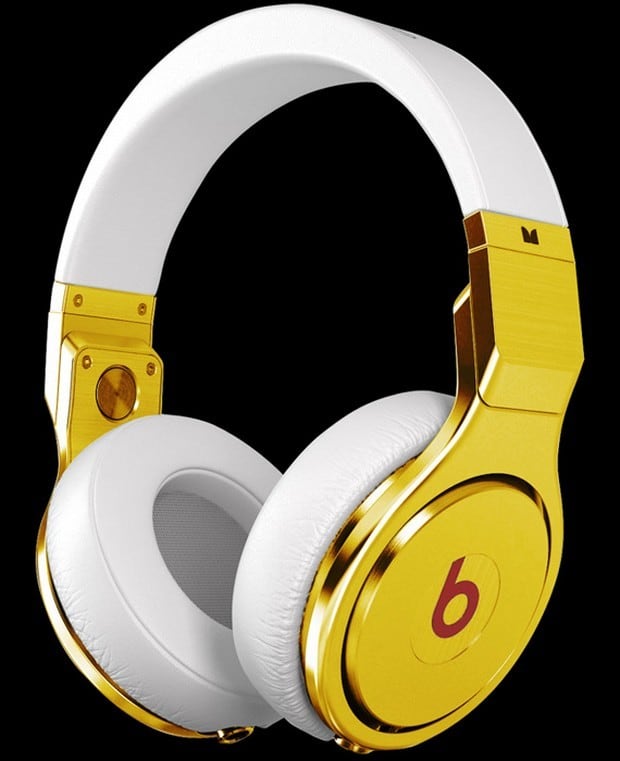 Gold Plated Beats By Dr. Dre Pro Headphones 1