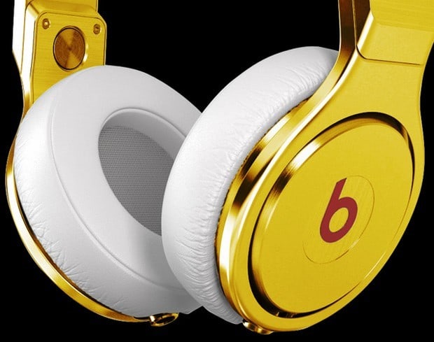 Gold Plated Beats By Dr. Dre Pro Headphones 3