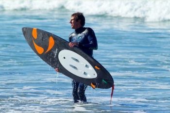 WaveJet is a motorized surfboard for big waves
