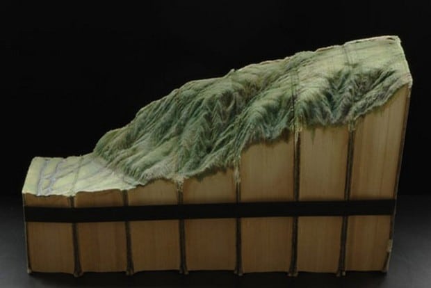 Carved Book Landscapes by Guy Laramee 12