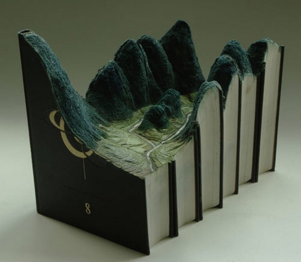Carved Book Landscapes by Guy Laramee 3