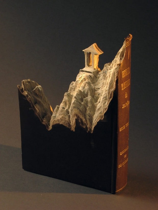 Carved Book Landscapes by Guy Laramee 4