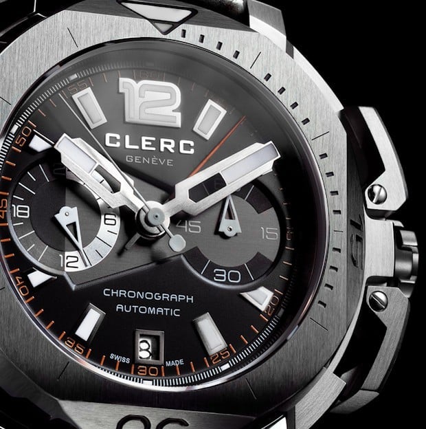 Clerc Geneve Hydroscaph Central Chronograph Steel 3