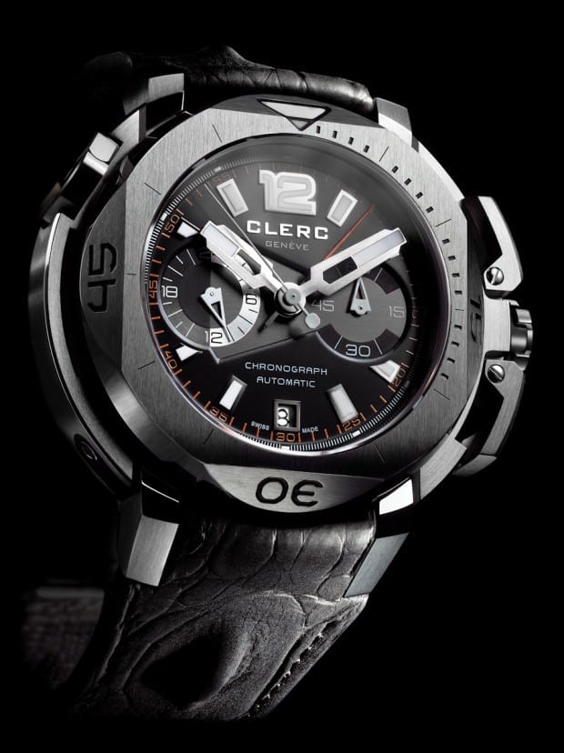 Clerc Geneve Hydroscaph Central Chronograph Steel 4