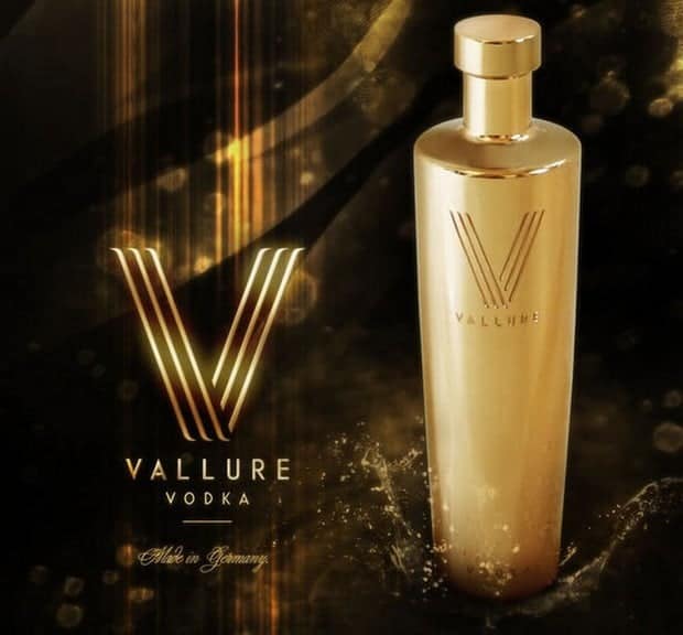 24 karat gold Vallure Vodka 1