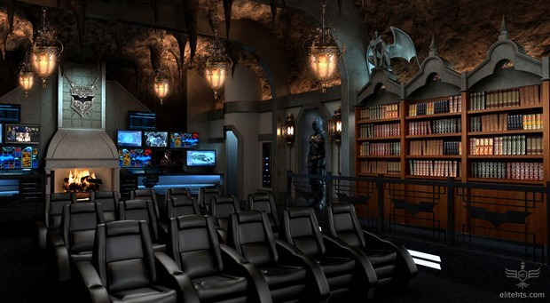 Dark Knight themed custom home theater 2