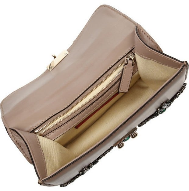 Valentino crystal-studded leather shoulder bag 5