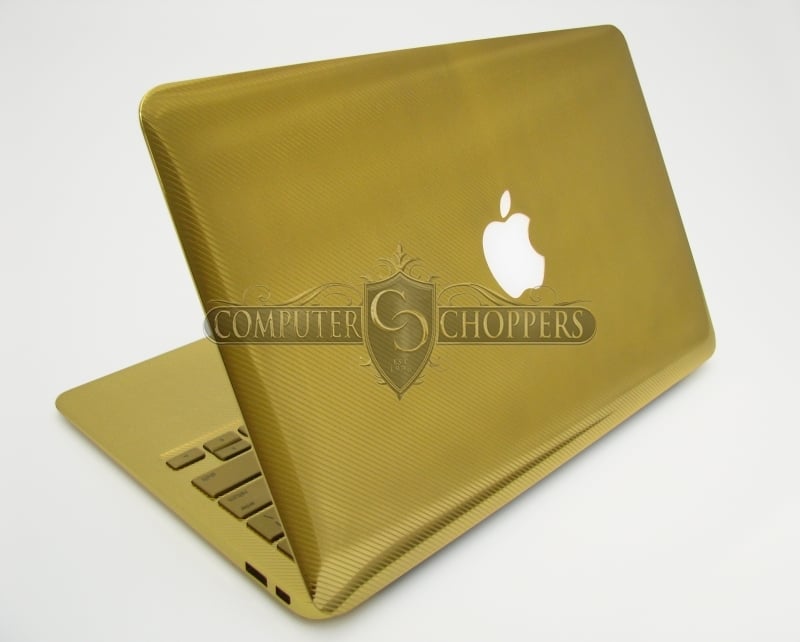 24kt Gold Macbook Air from Computer-Choppers 2