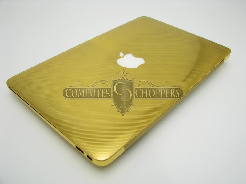 24kt Gold Macbook Air from Computer-Choppers 3