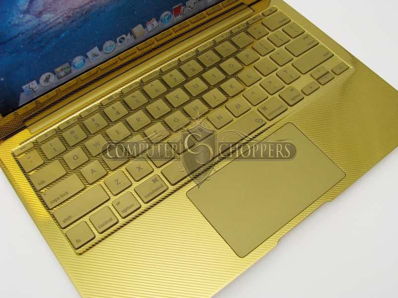24kt Gold Macbook Air from Computer-Choppers 6