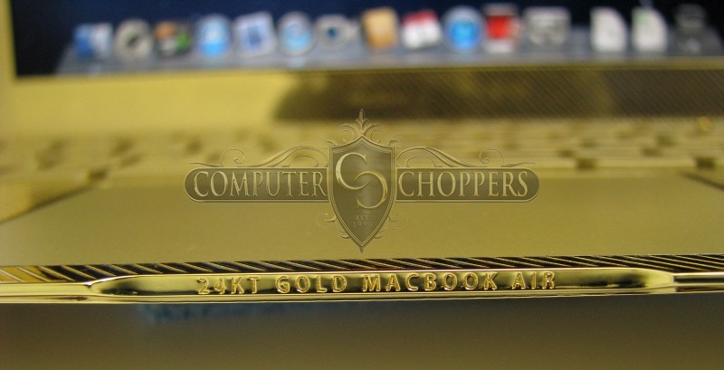 24kt Gold Macbook Air from Computer-Choppers 7