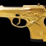 Gold plated Beretta pistol 2