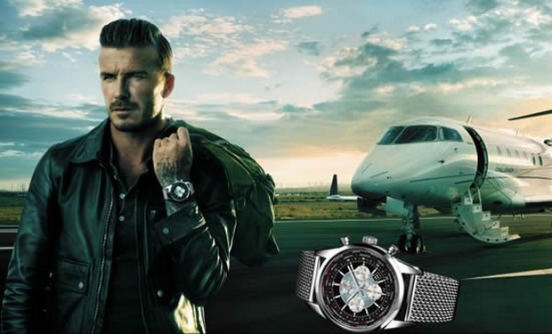 David Beckham Breitling Transocean Chronograph Unitime 1