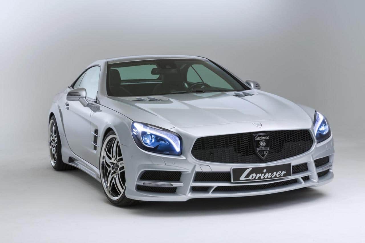 thumbnail image 2 of TSC Custom Painted Lip Spoiler For Mercedes-Benz SL 2013-2019 - Black Edition Style 2 of 4