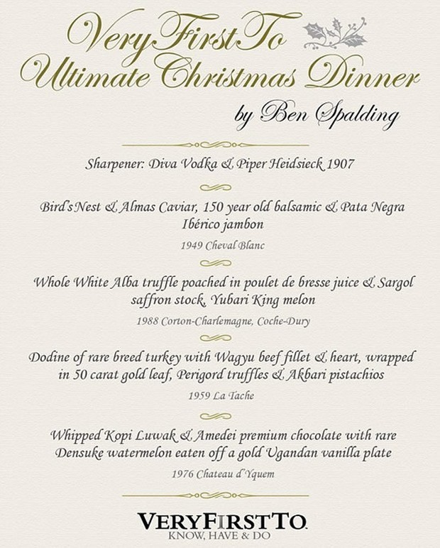Most expensive Christmas dinner 5