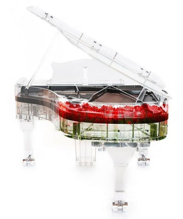 Handcrafted transparent Crystal Grand Pianos 10