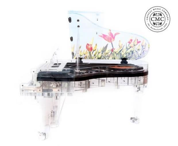 Handcrafted transparent Crystal Grand Pianos 3