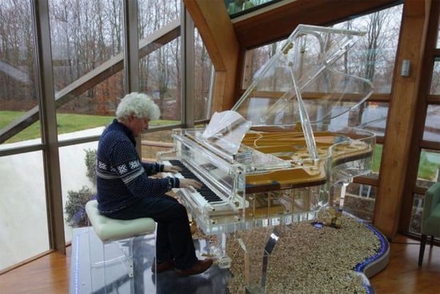 Handcrafted transparent Crystal Grand Pianos 4