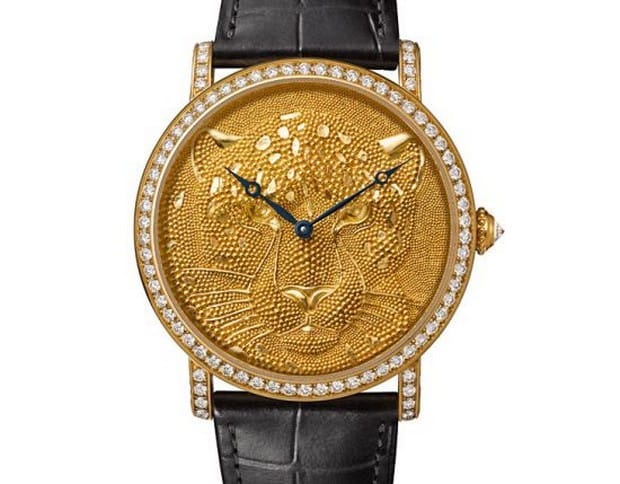 Rotende de Cartier 42mm Panther with Granulation watch 2