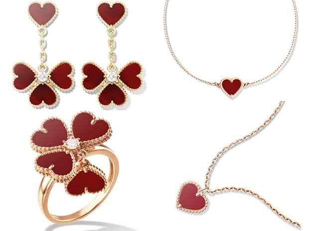 Van Cleef & Arpels unveils heart shaped jewelry collection